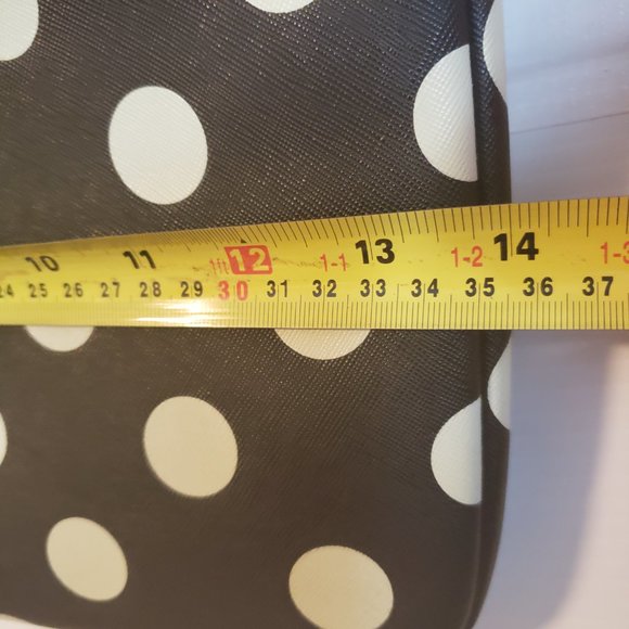 Polka Dot Laptop Sleeve tablet front pocket zippered black white pink+ - Picture 9 of 13